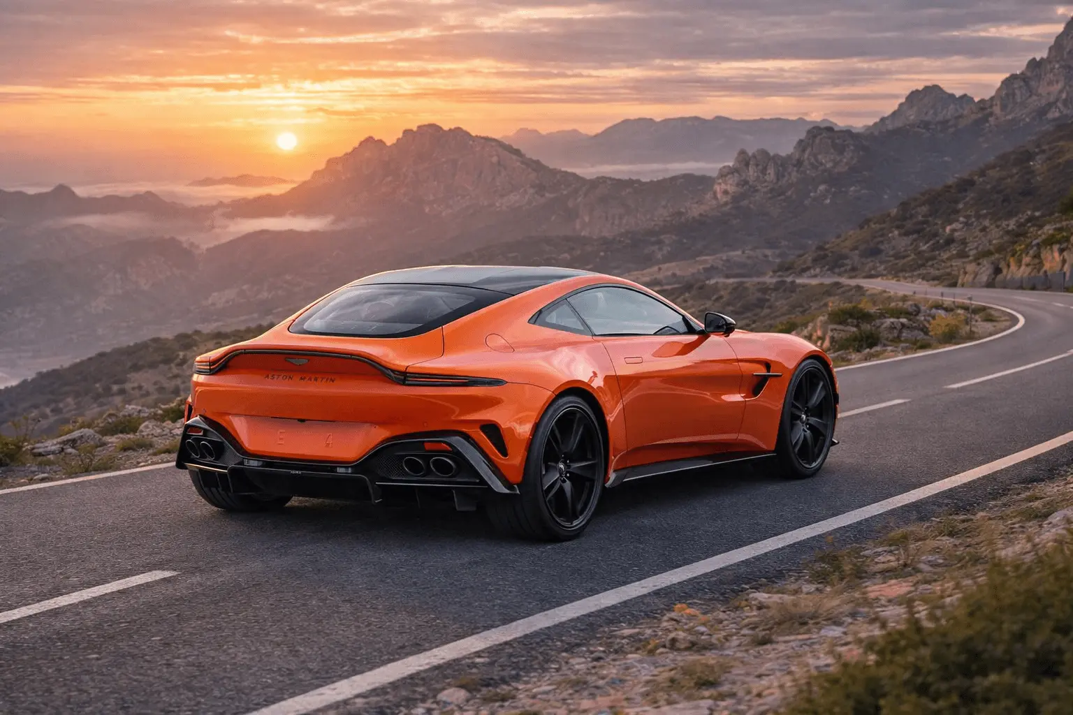 2024 Aston Martin V8 rear view