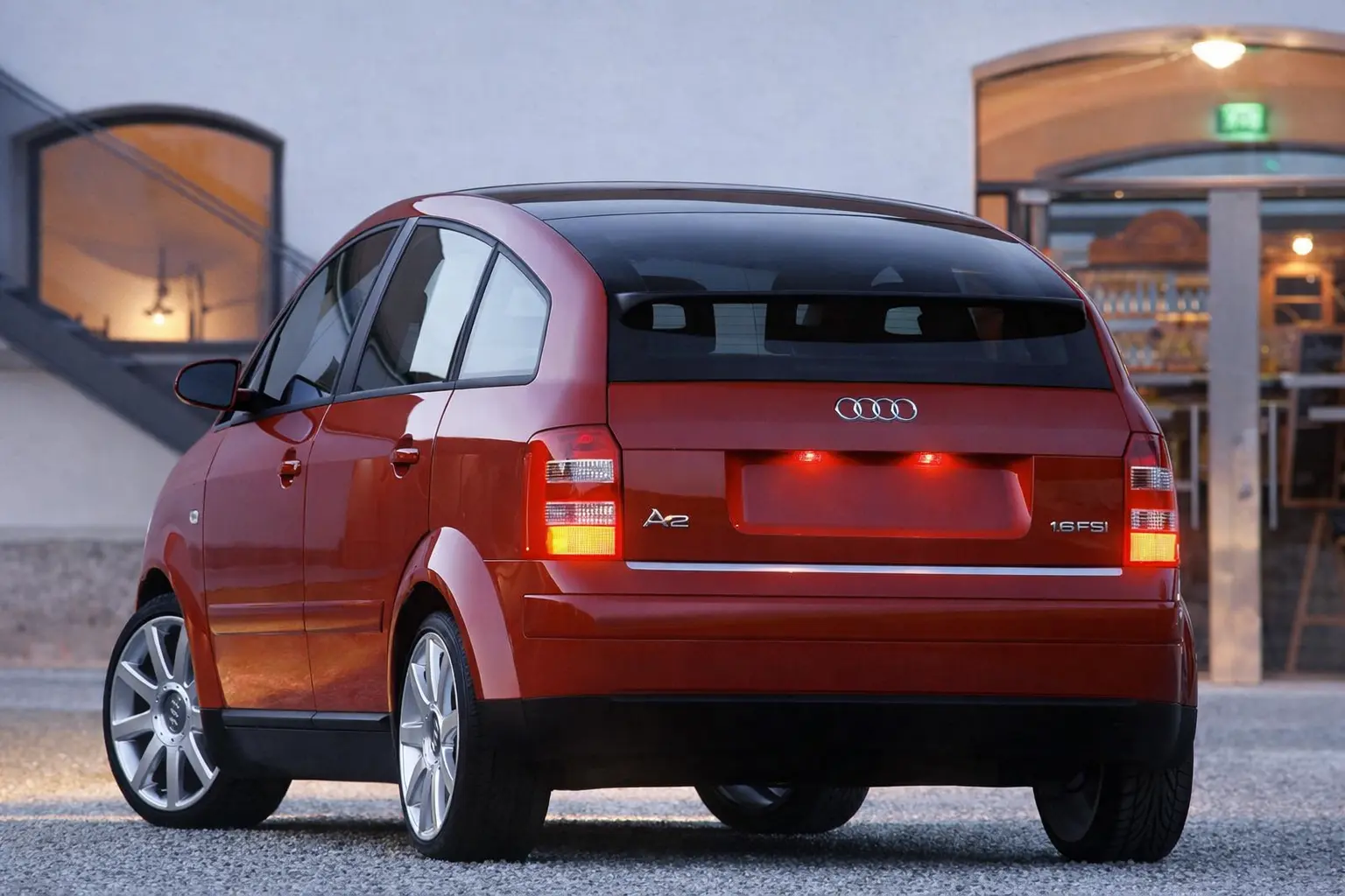 2001 Audi A2 rear view