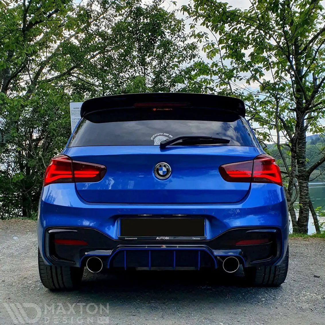 2019 BMW 140 rear view