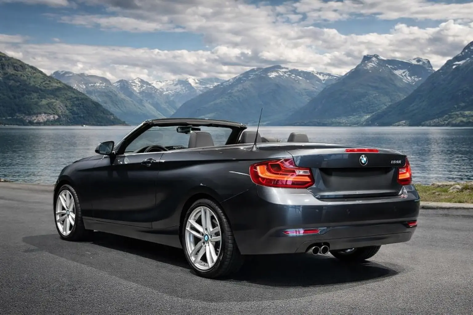 2016 BMW 228 rear view