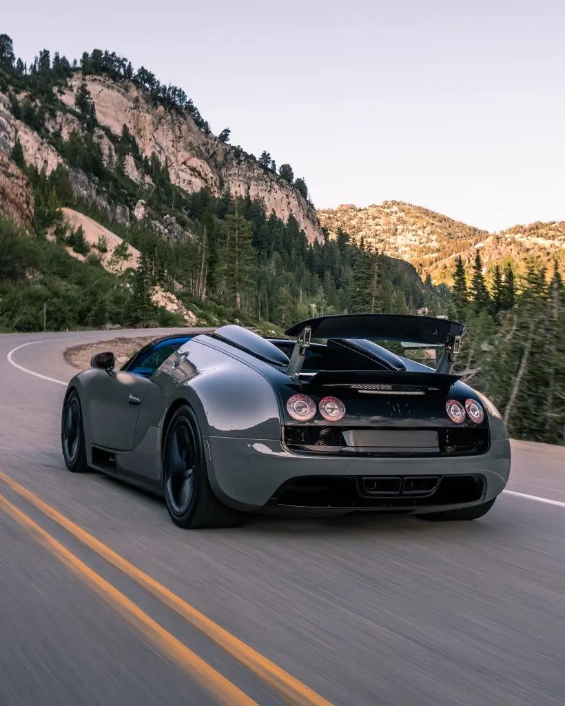 2013 Bugatti Veyron rear view