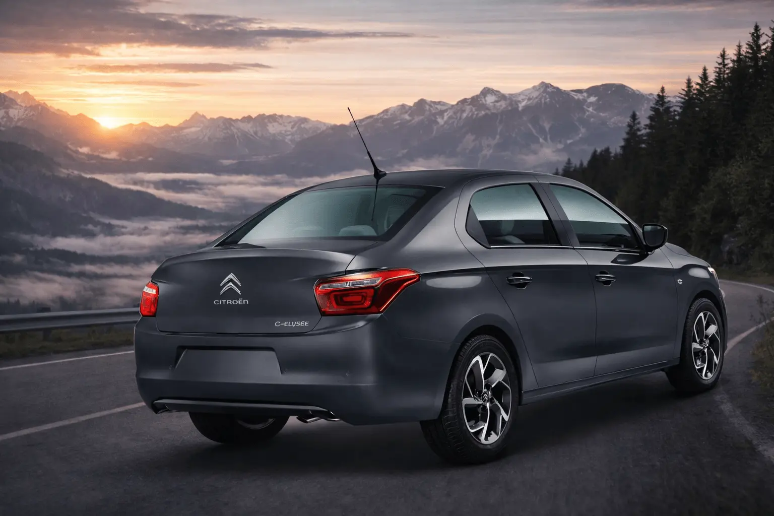 2018 Citroen C-Elysée rear view