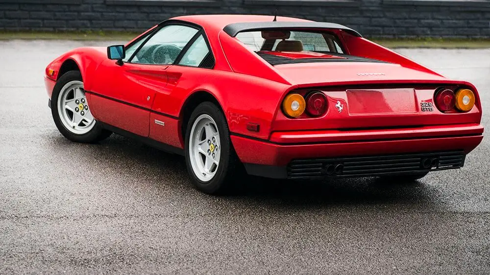 1988 Ferrari 328 rear view