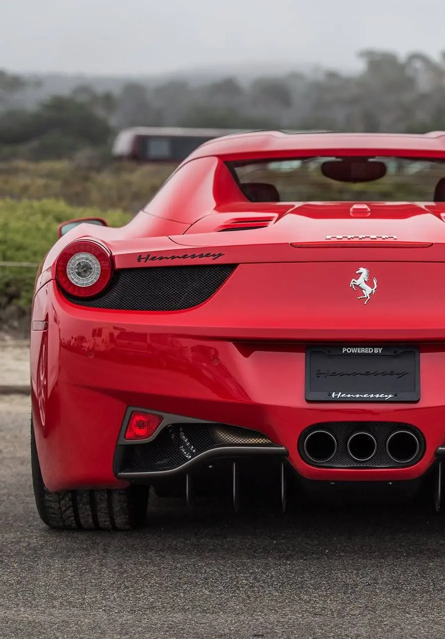 2012 Ferrari 458 rear view