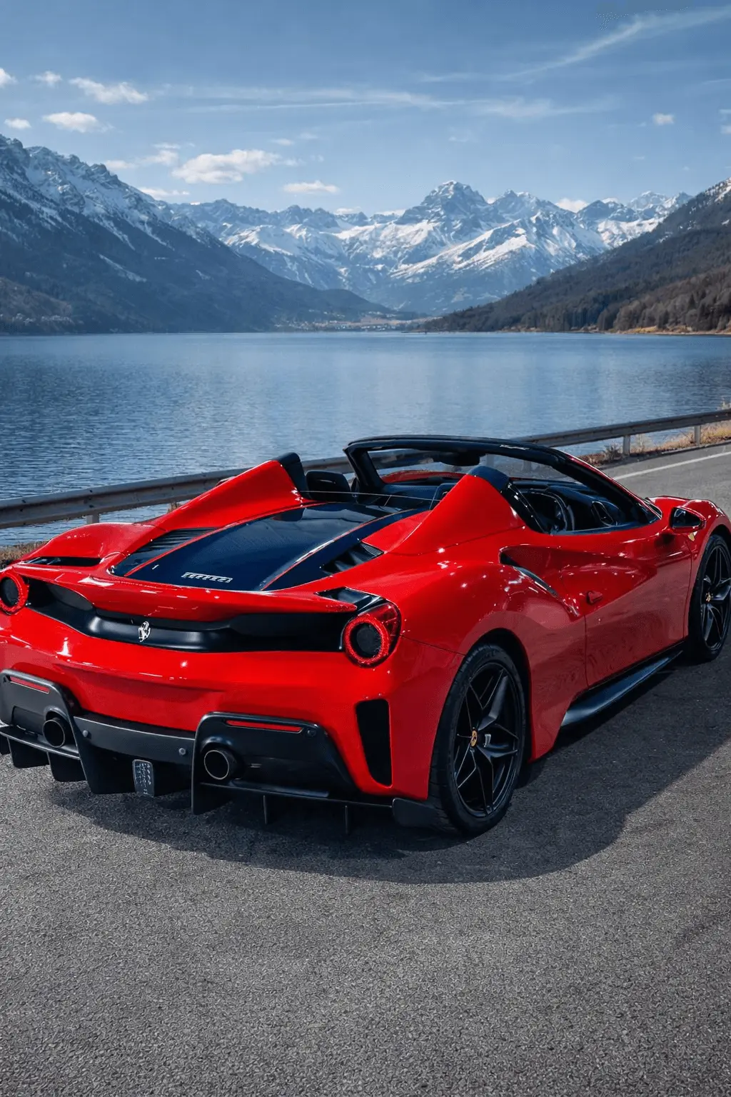 2022 Ferrari 488 rear view