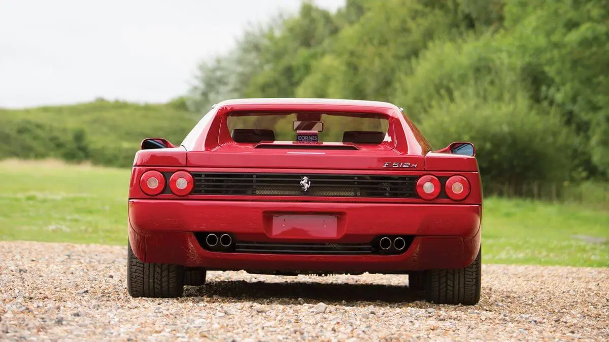 1993 Ferrari 512 rear view