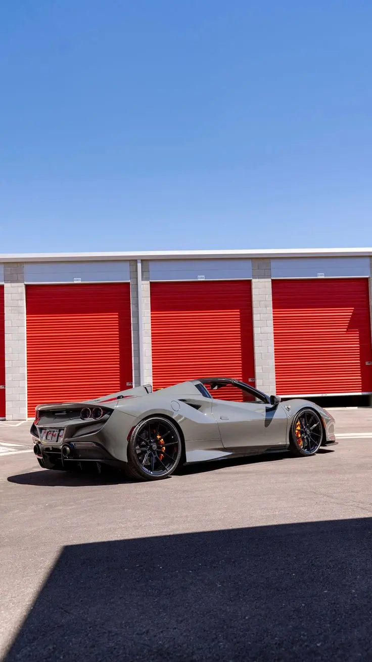 2022 Ferrari F8 Spider rear view