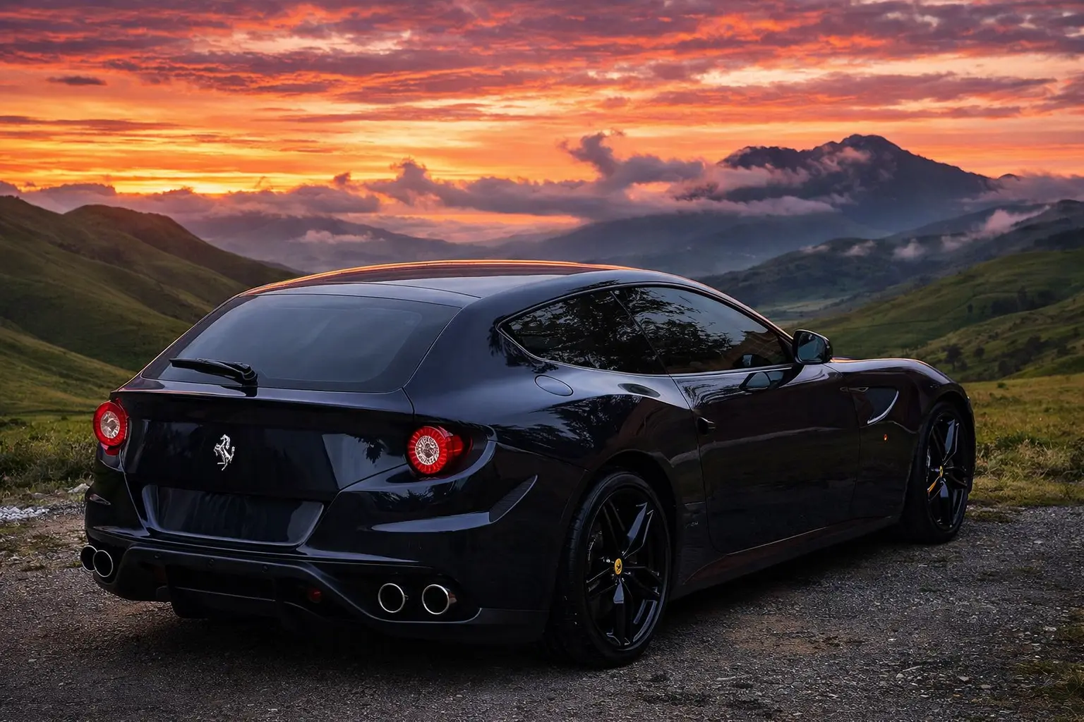 2012 Ferrari FF rear view