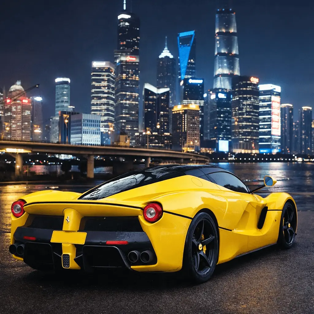 2014 Ferrari LaFerrari rear view