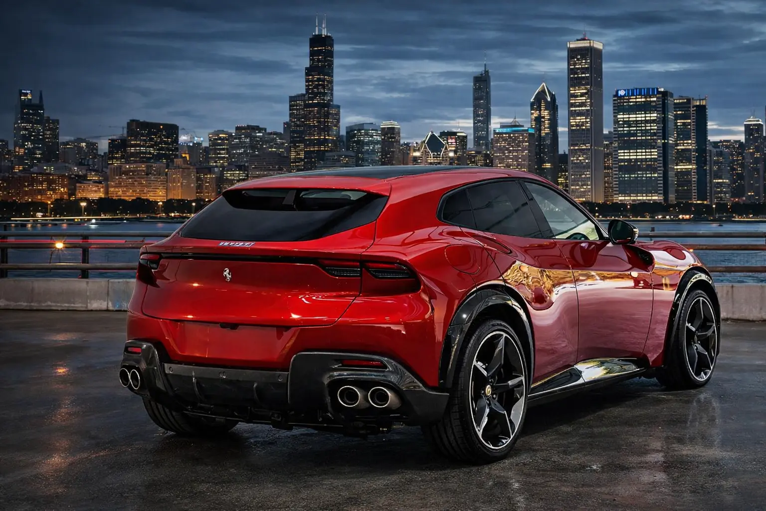 2024 Ferrari Purosangue rear view