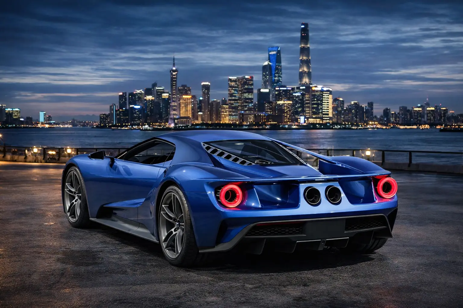 2021 Ford GT rear view