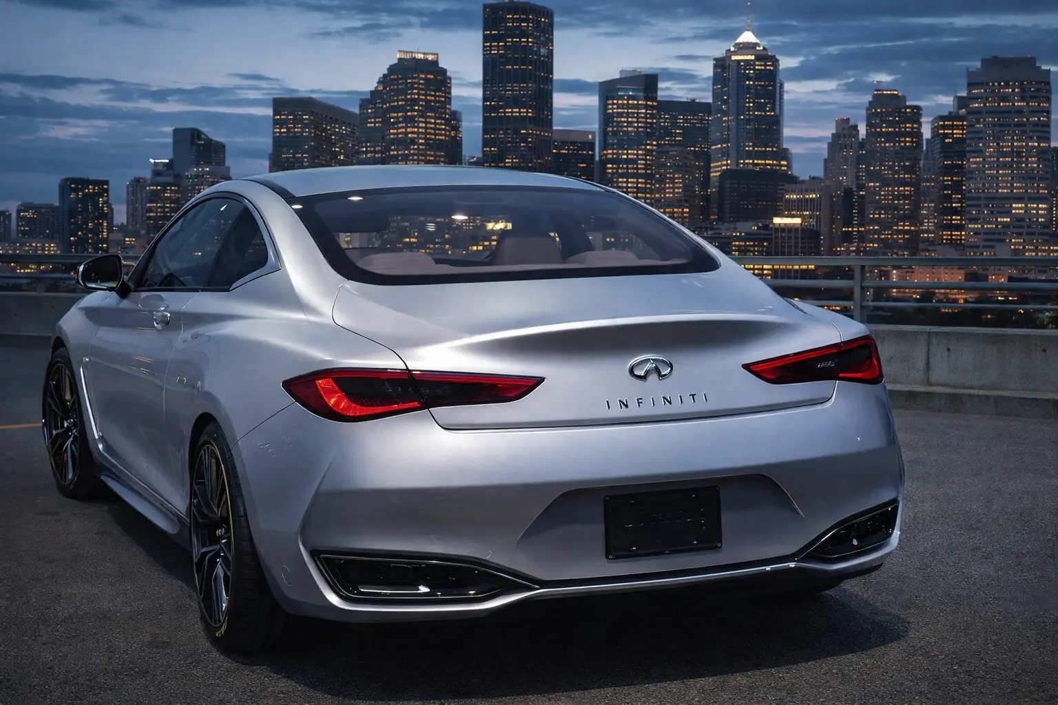 2017 Infiniti Q60 rear view