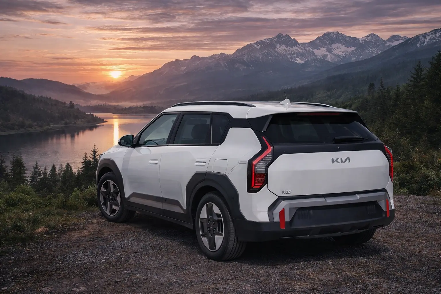 2025 Kia EV4 rear view