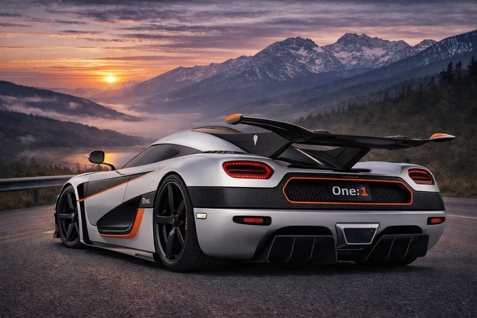 2015 Koenigsegg One:1 rear view