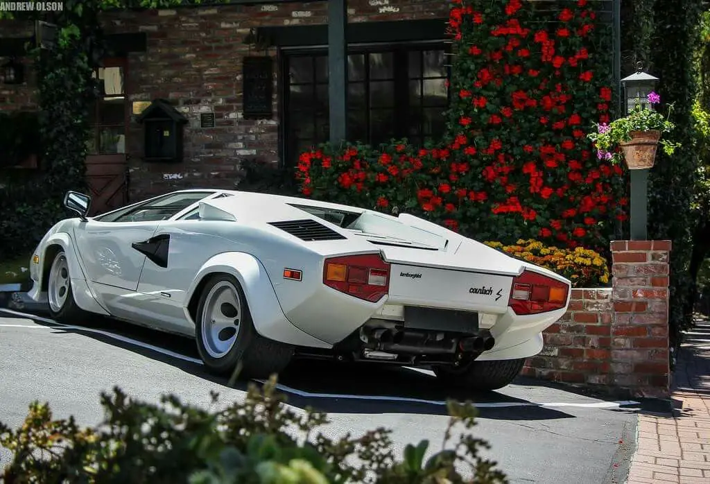 1989 Lamborghini Countach rear view