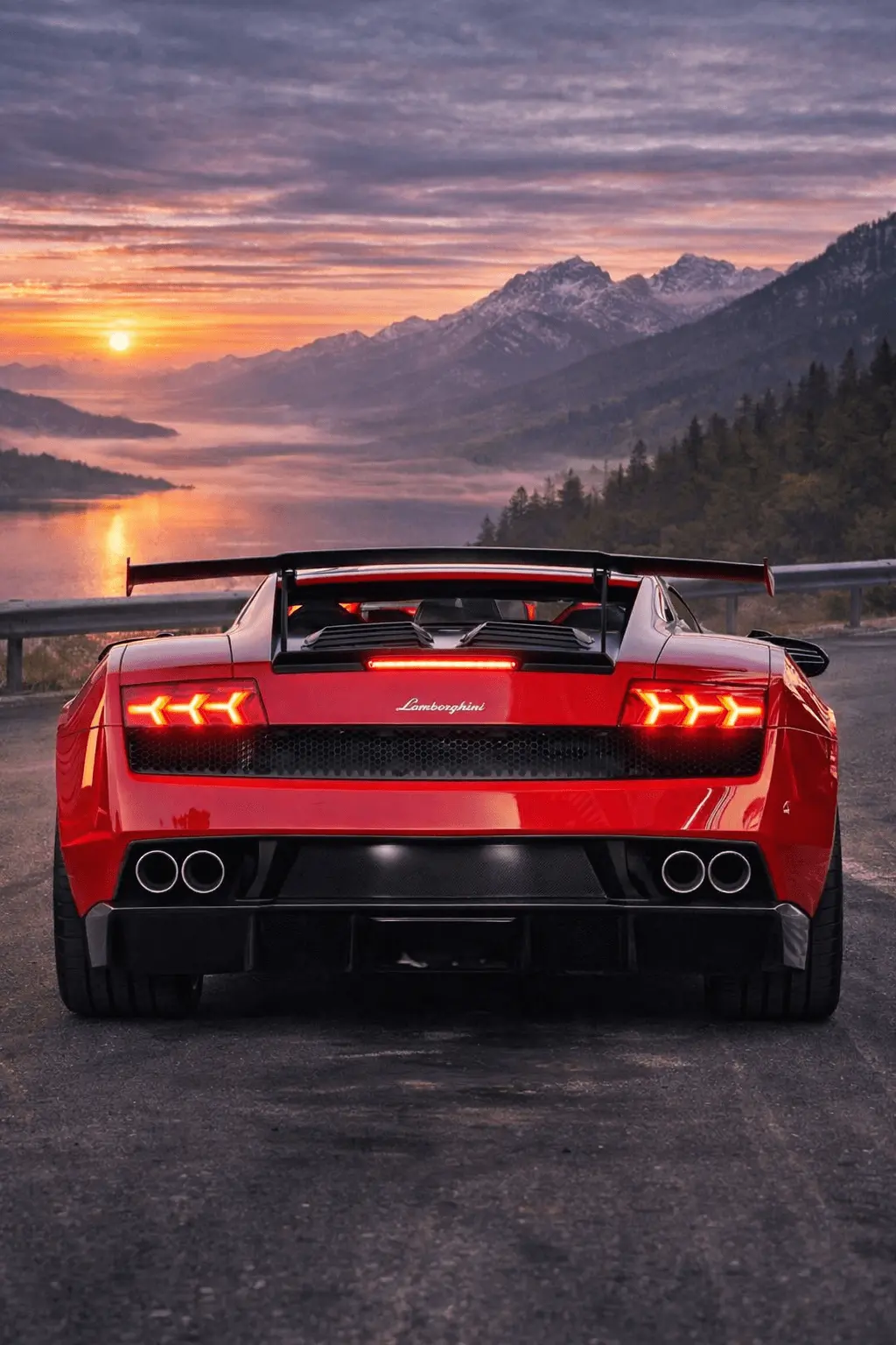 2014 Lamborghini Gallardo rear view