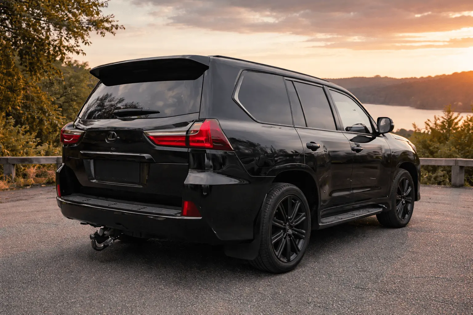 2017 Lexus LX 450d rear view