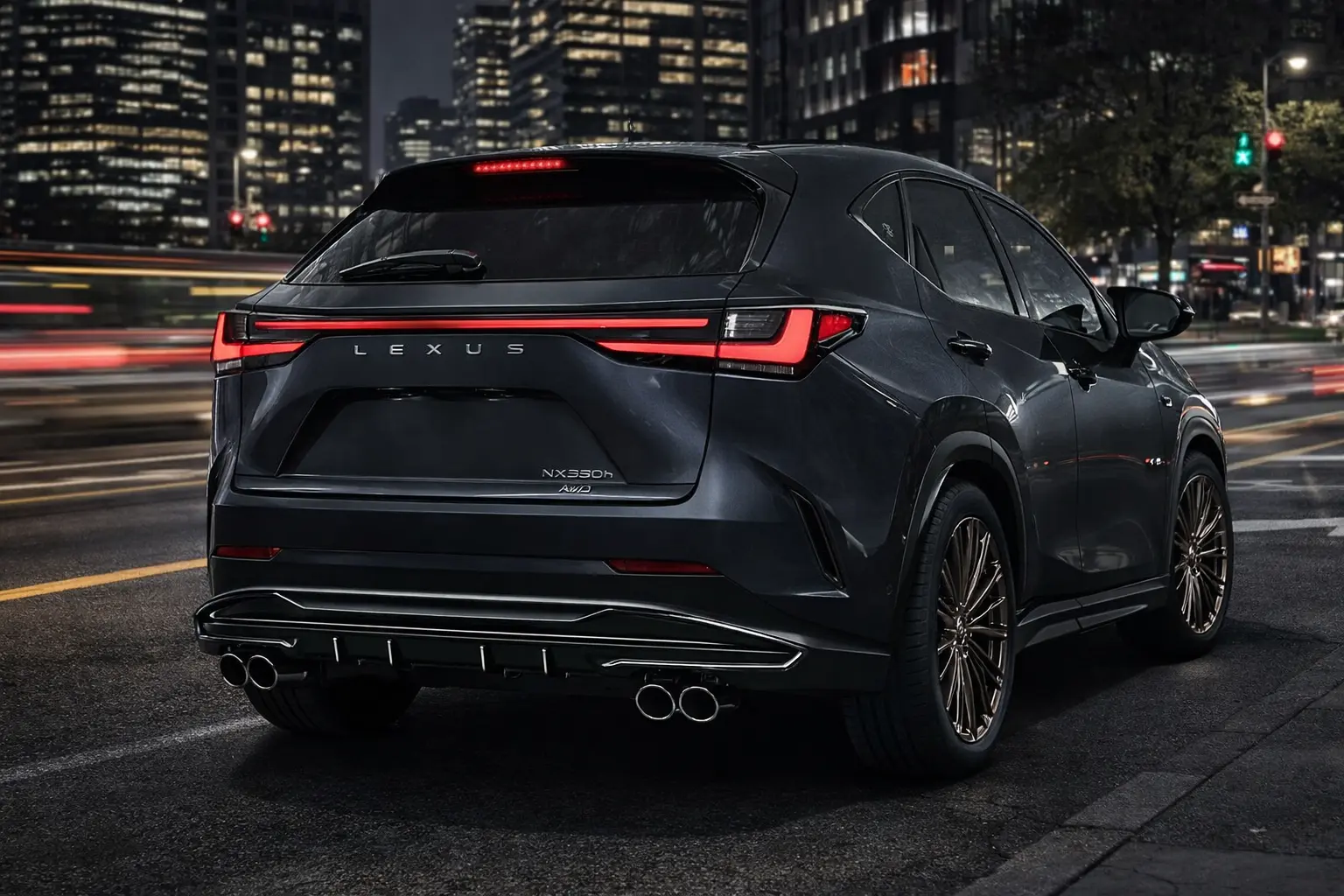 2022 Lexus NX 350h rear view