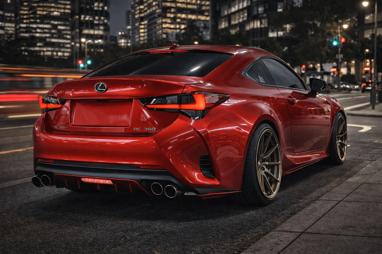 2019 Lexus RC 300h rear view