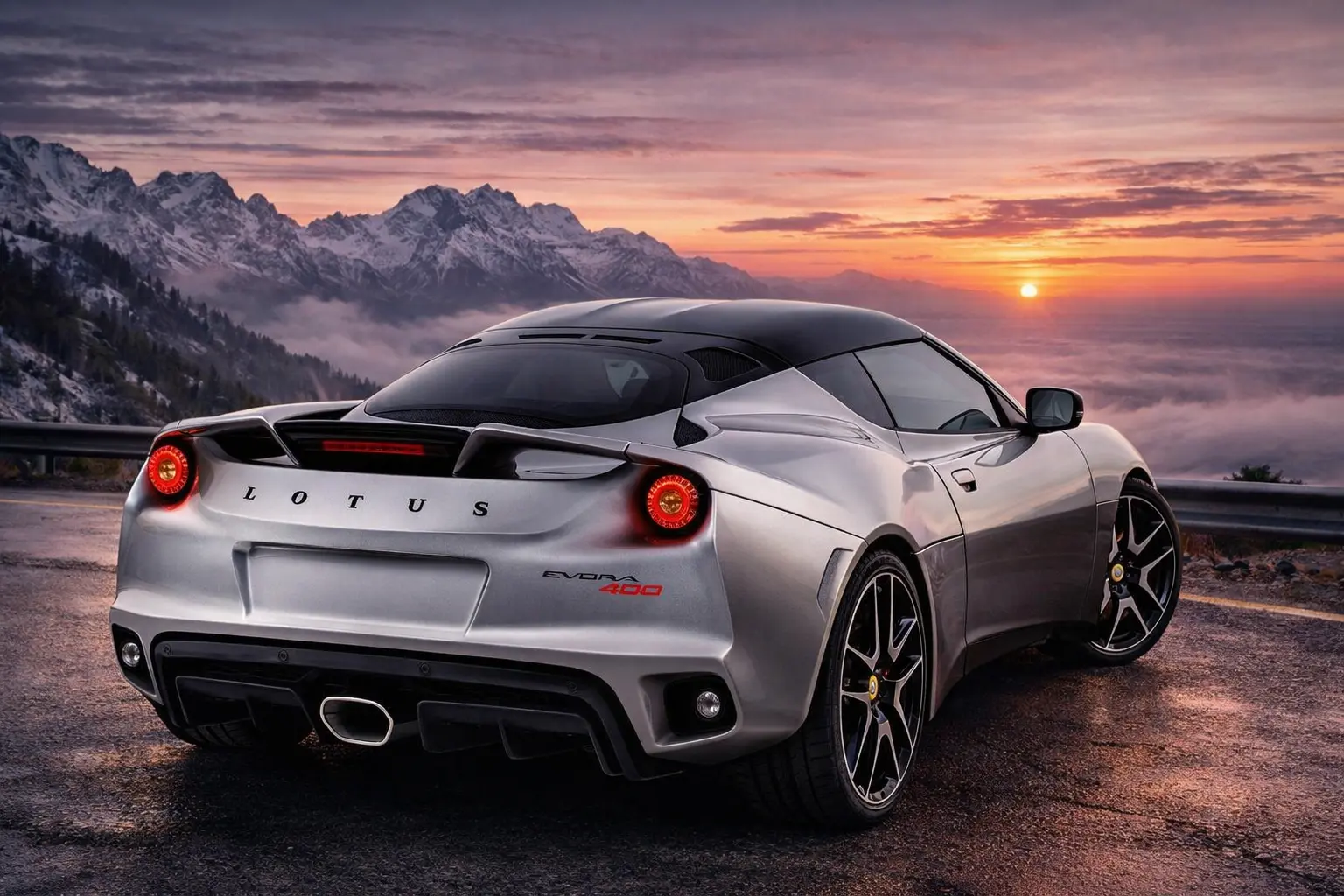 2019 Lotus Evora rear view