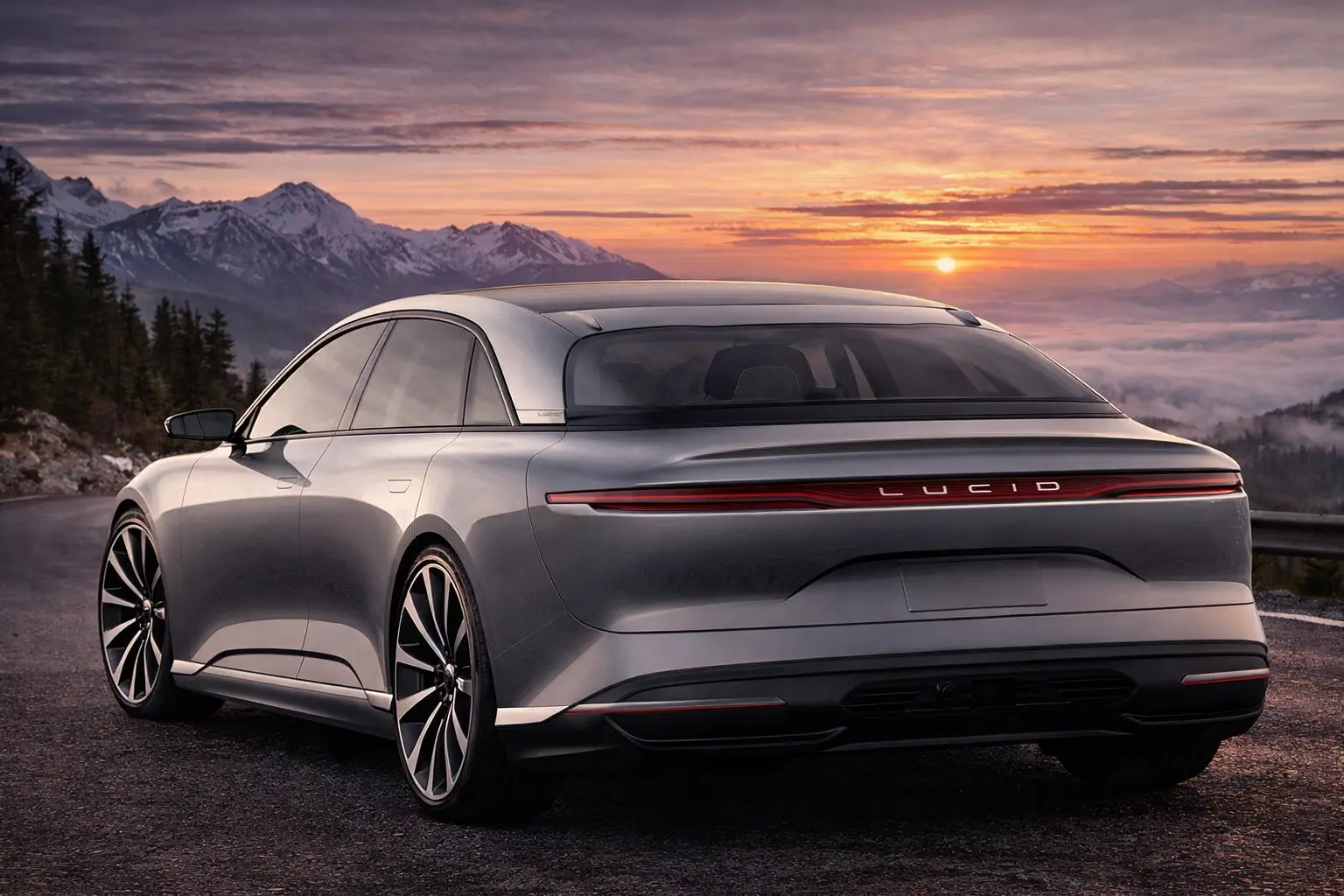 2024 Lucid Air rear view