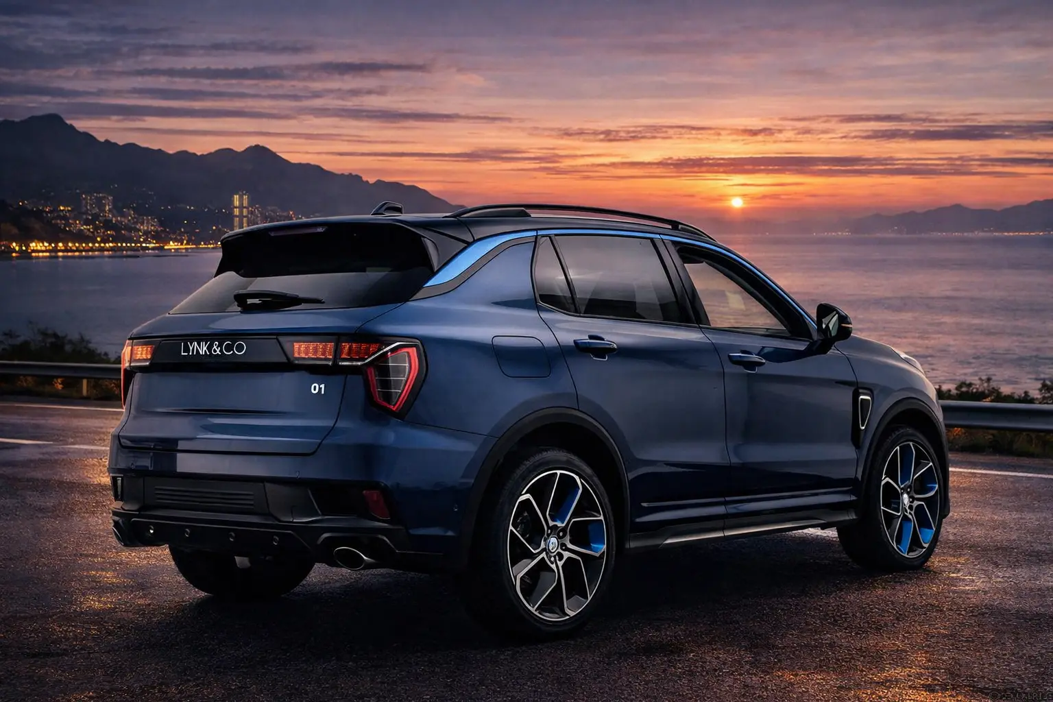 2023 Lynk & Co 01 rear view