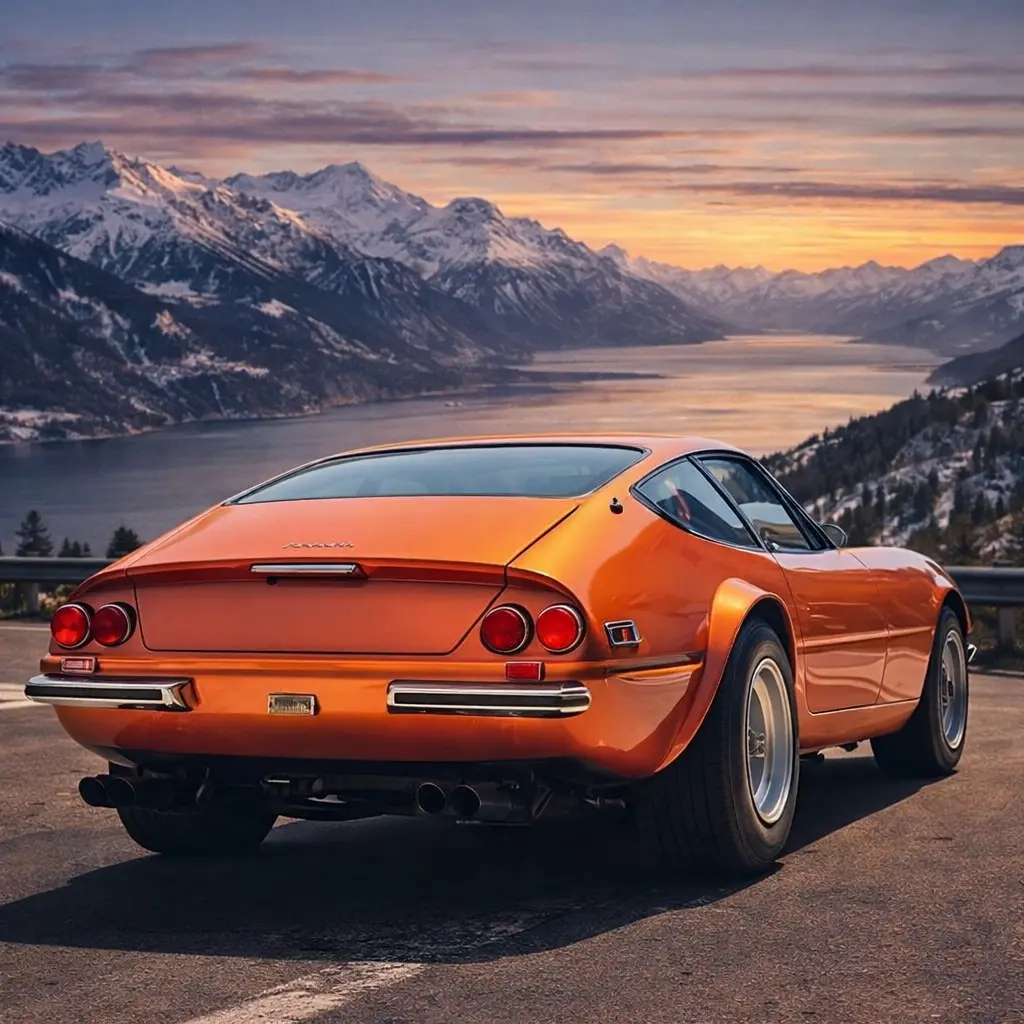 1970 Maserati Indy rear view