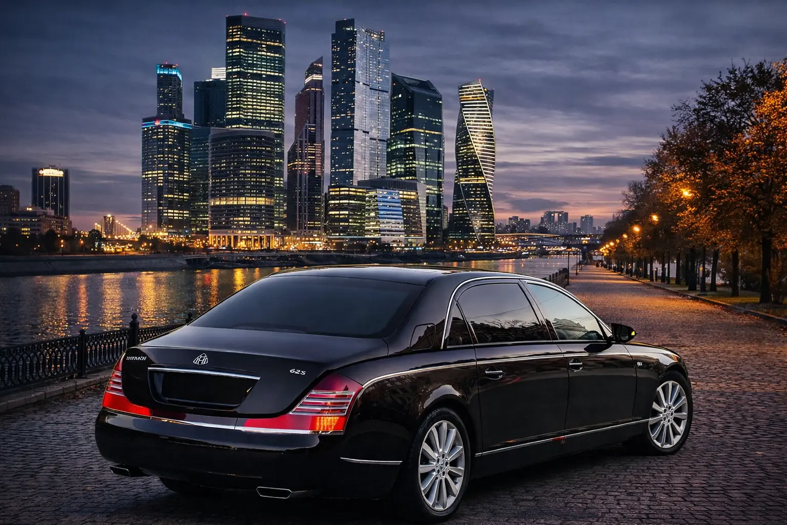 2011 Maybach 62 rear view
