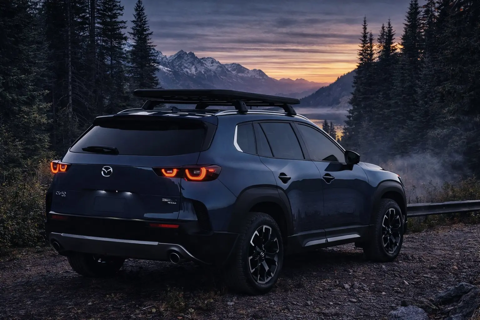 2024 Mazda CX-80 rear view