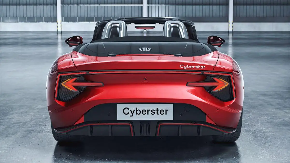 2025 MG Cyberster rear view