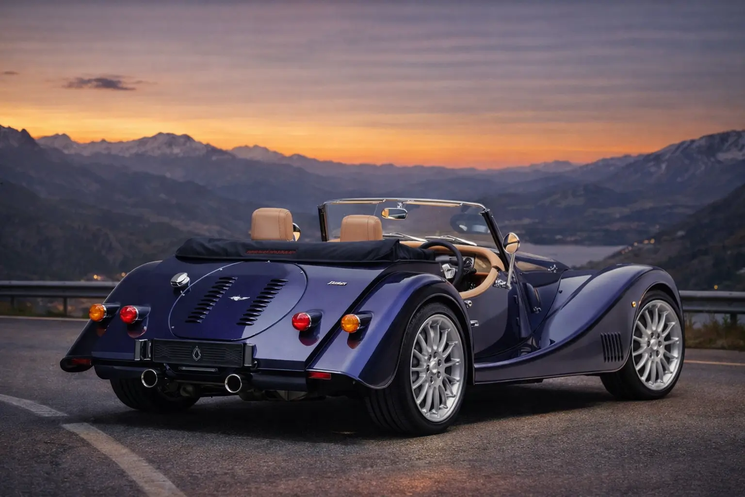 2020 Morgan Plus Six rear view