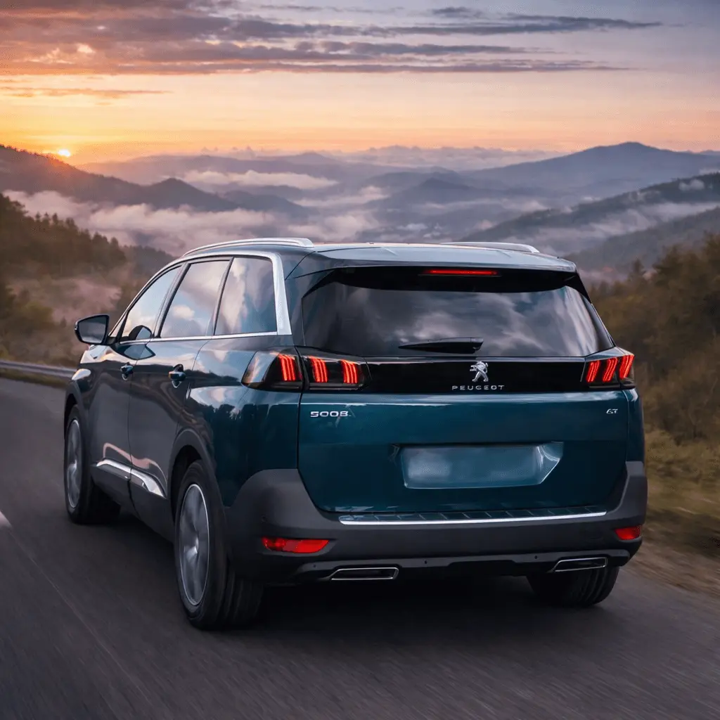 2022 Peugeot 5008 rear view