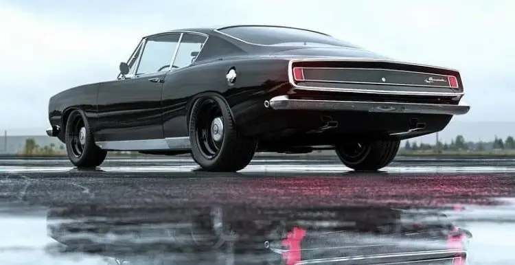 1969 Plymouth Barracuda rear view
