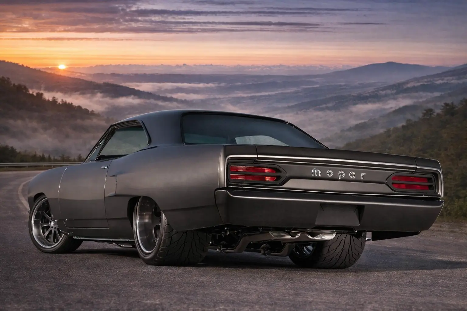 1968 Plymouth GTX rear view