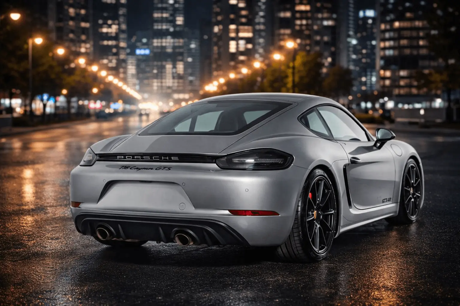 2021 Porsche 718 rear view