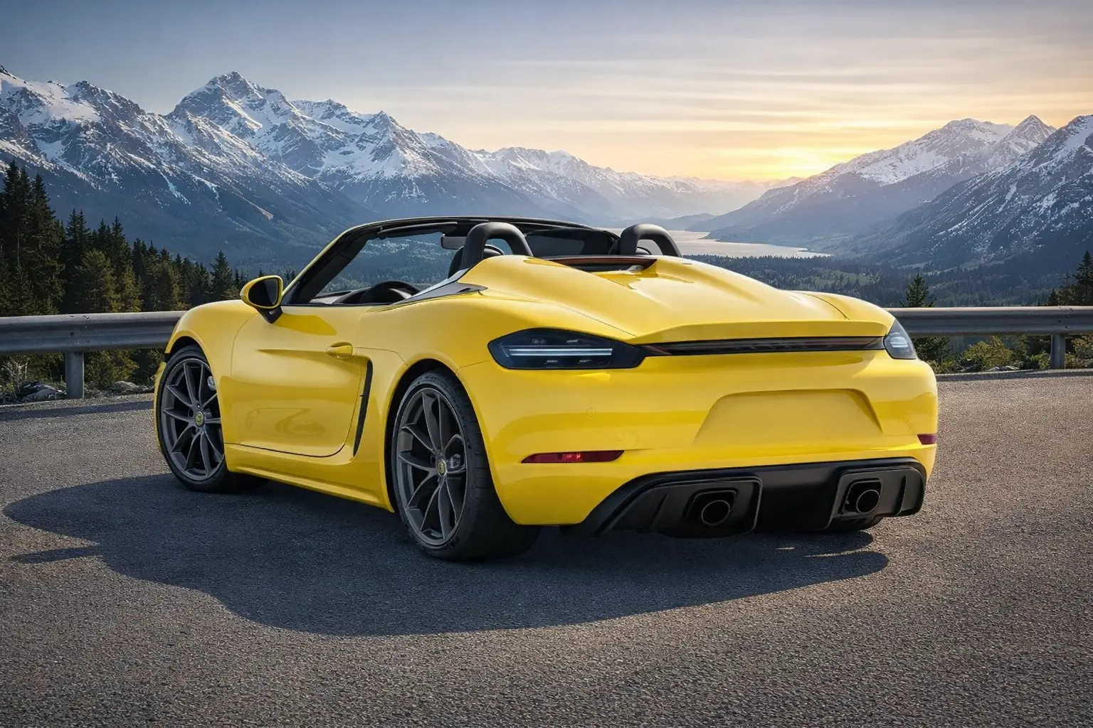 2023 Porsche 718 Spyder rear view