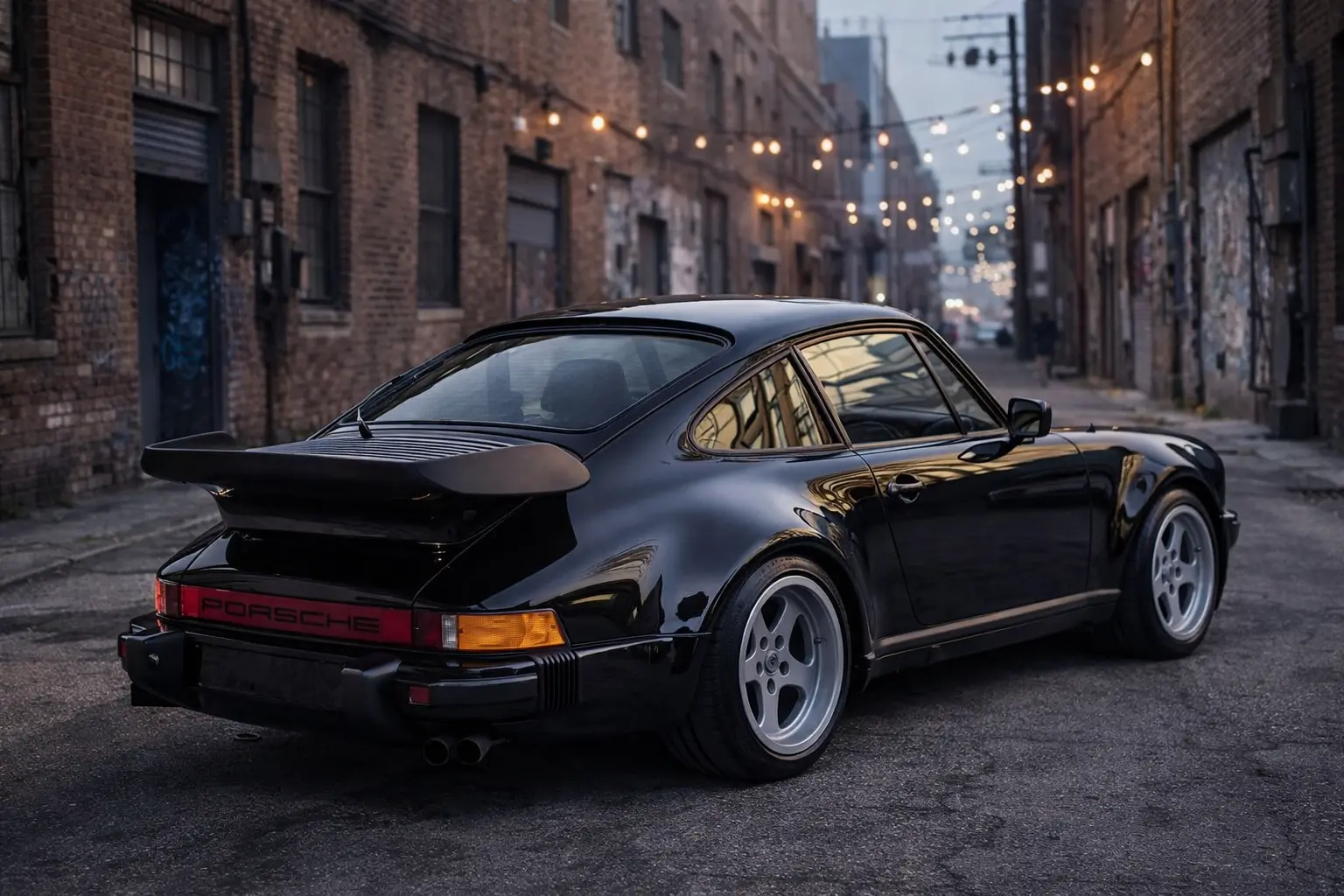 1989 Porsche 930 rear view