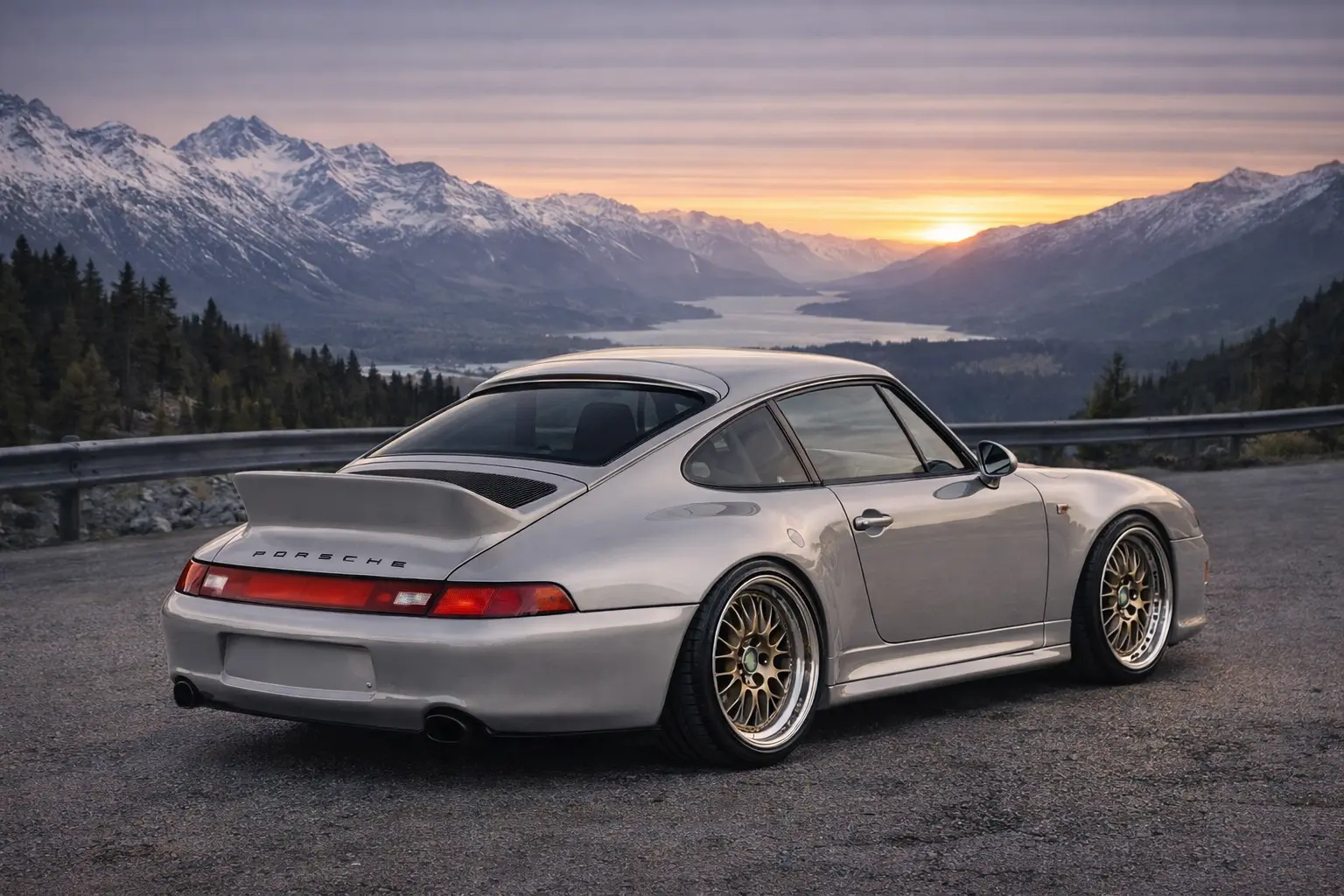 1996 Porsche 993 rear view