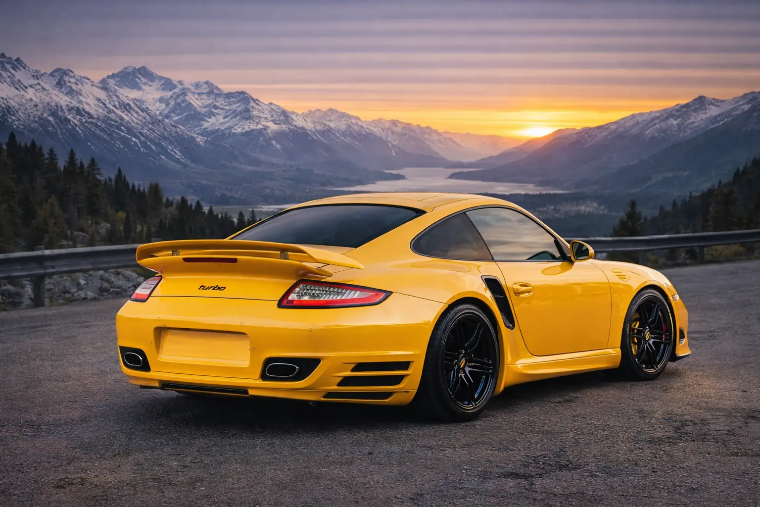 2008 Porsche 997 rear view