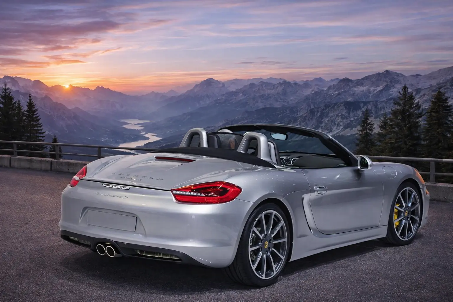 2023 Porsche 718 Boxster rear view