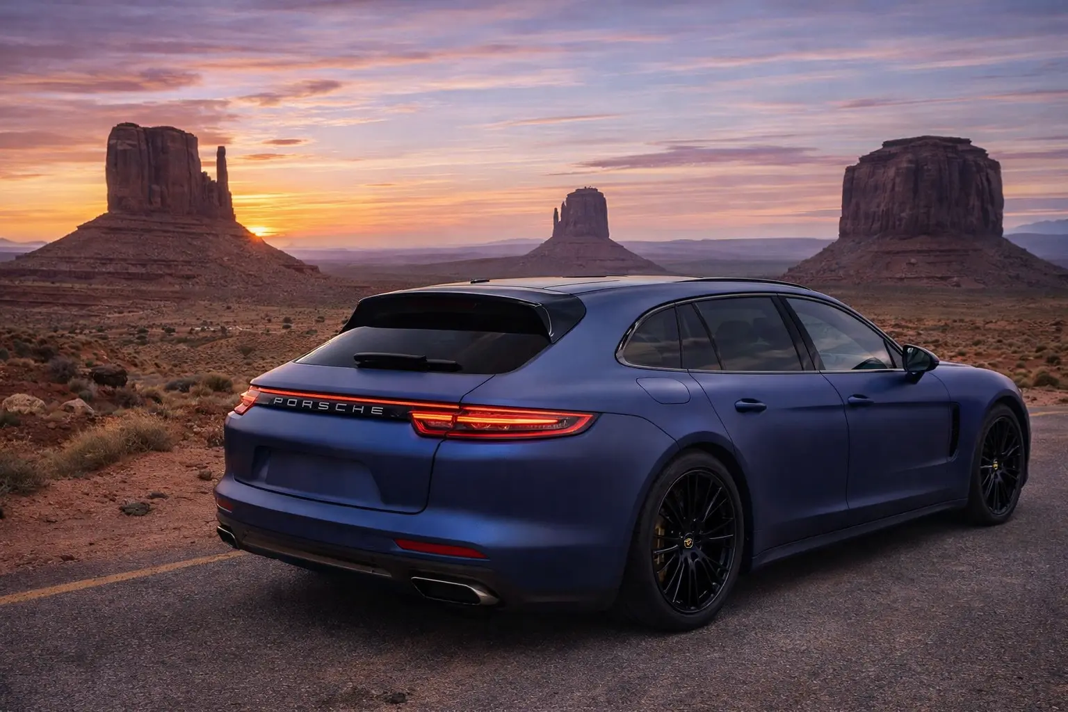 2018 Porsche Panamera rear view
