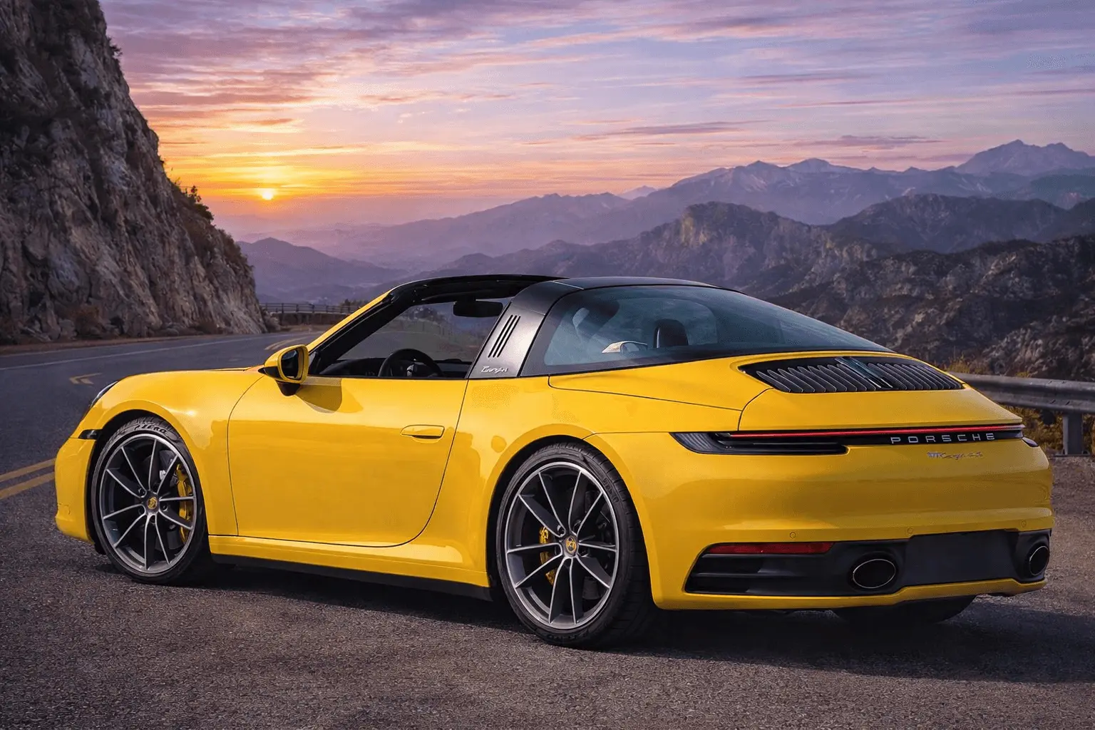 2021 Porsche Targa rear view