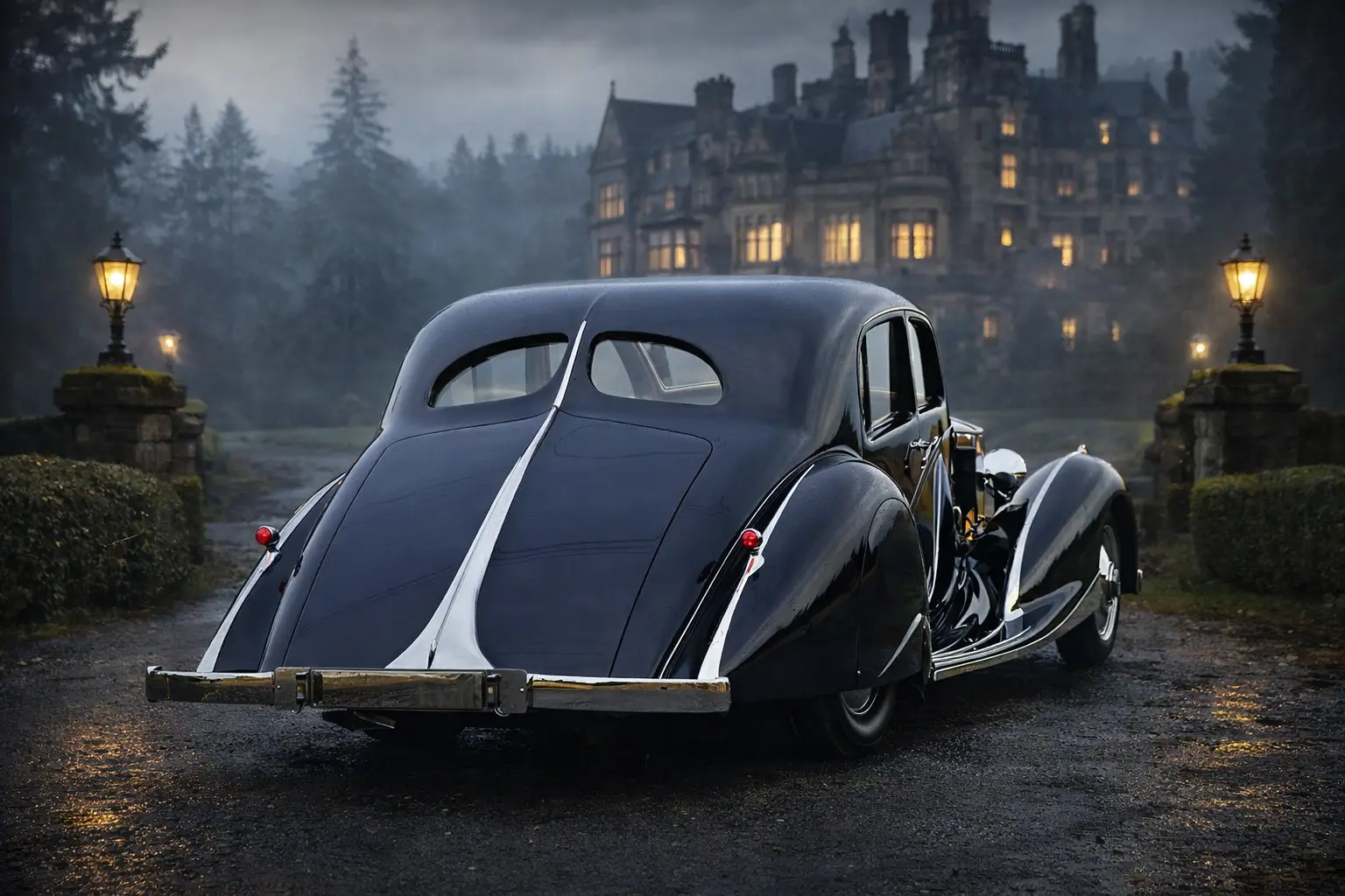1951 Rolls-Royce Silver Dawn rear view