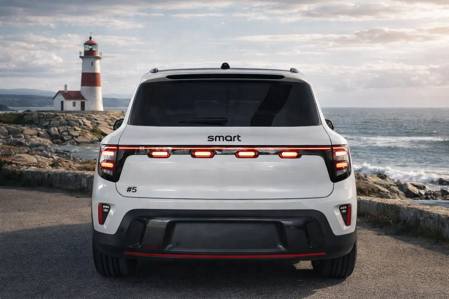 2025 smart #5 rear view