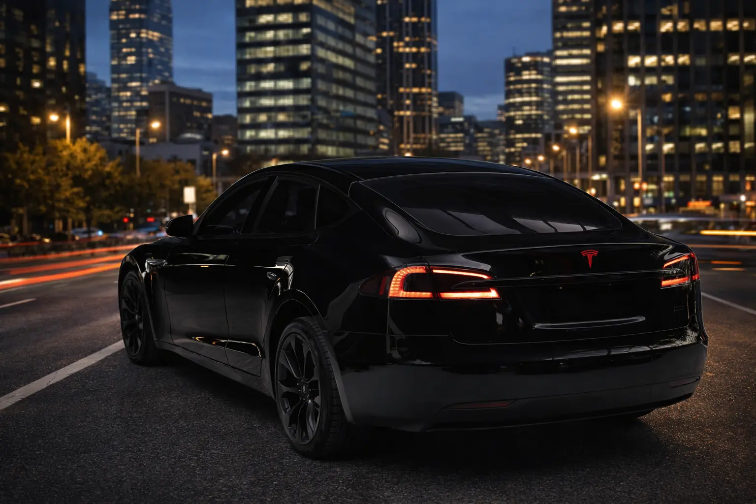 2018 Tesla Model S rear view