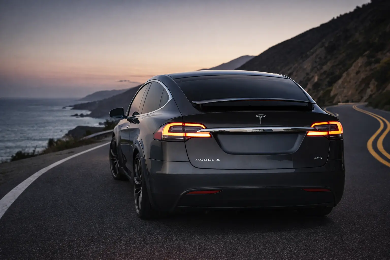 2017 Tesla Model X rear view